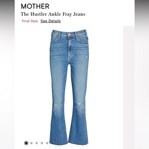 MOTHER The Hustler Ankle Frau Jeans in Understudy wash 32